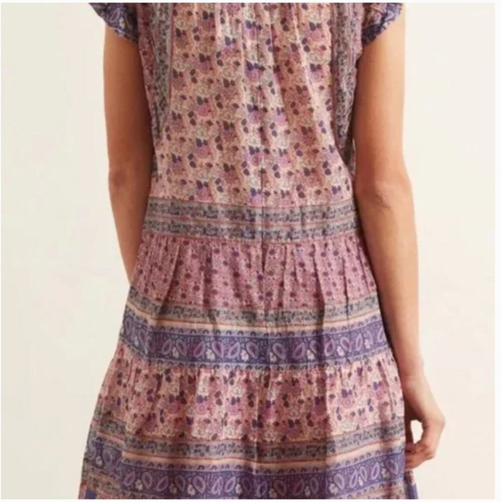 Sea New York Bianca Tiered Tunic Dress in Violet Sz 0 - Picture 7 of 7